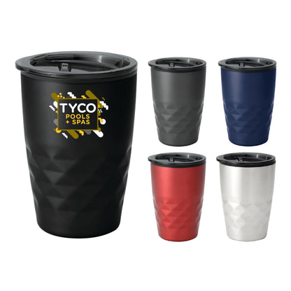 Front View of Black Kappa 12oz Tumbler