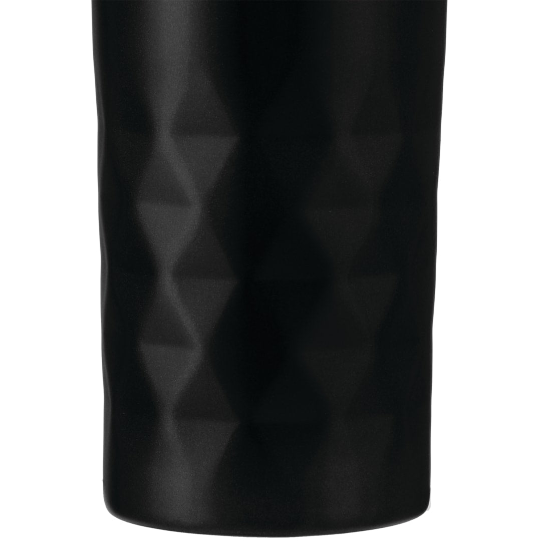Front View of Black Kappa 16oz Tumbler plain