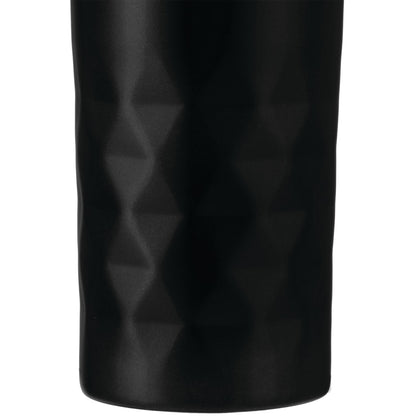 Front View of Black Kappa 16oz Tumbler plain