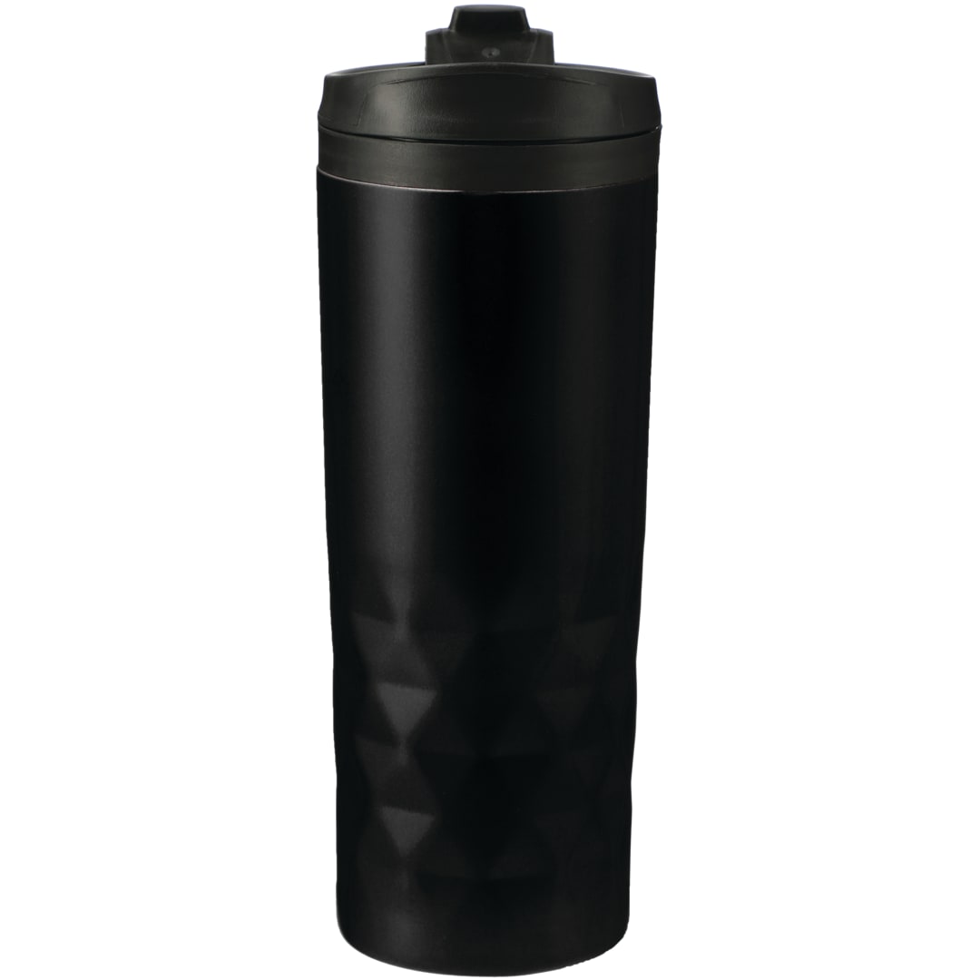 Front View of Black Kappa 16oz Tumbler plain