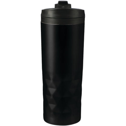 Front View of Black Kappa 16oz Tumbler plain