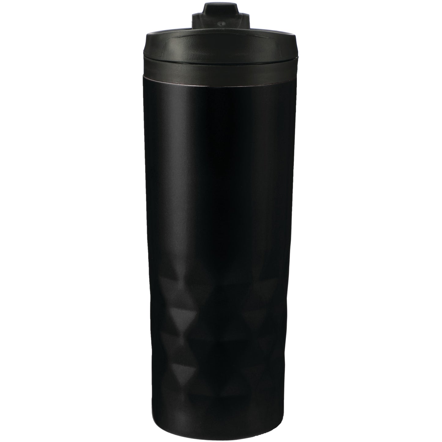 Front View of Black Kappa 16oz Tumbler plain