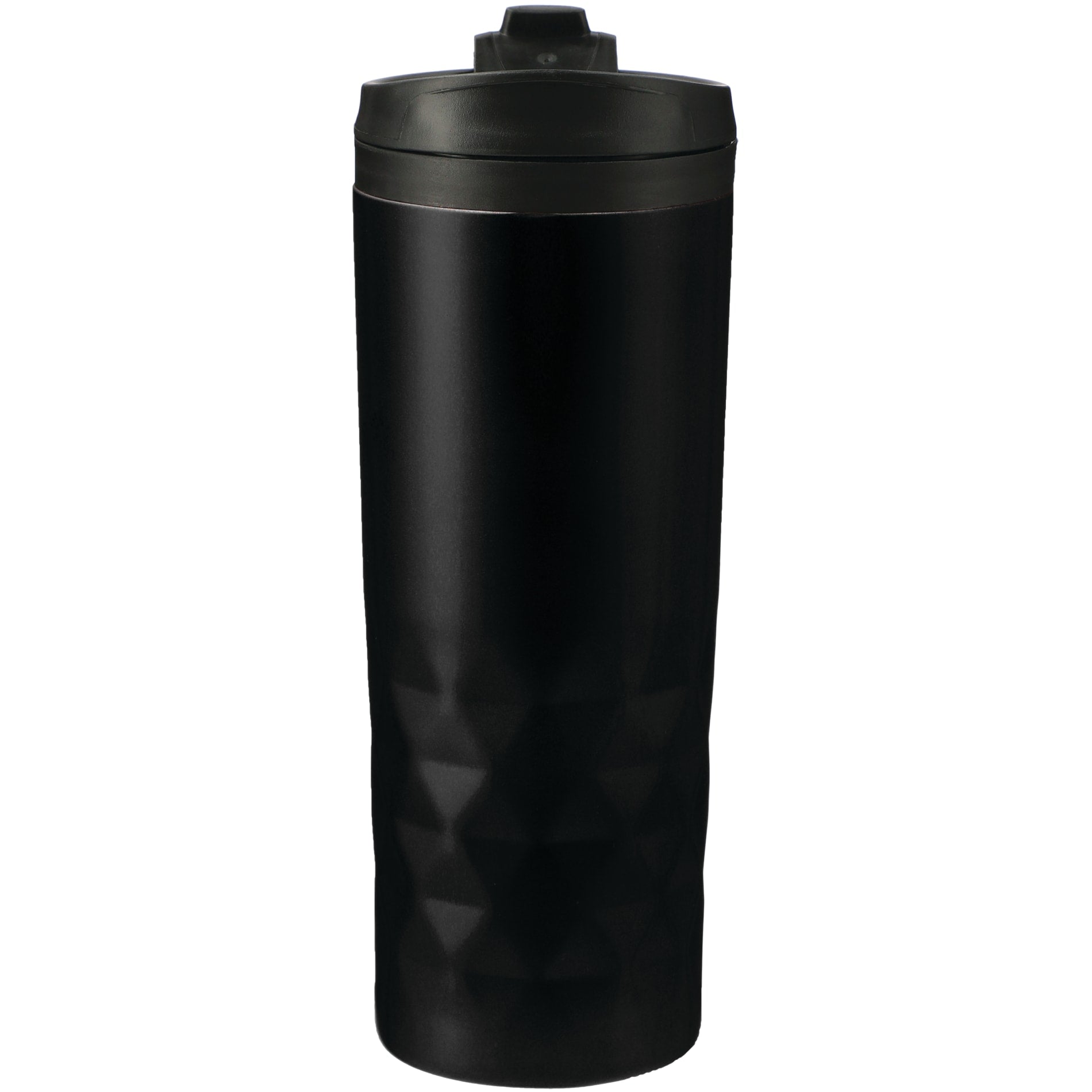 Front View of Black Kappa 16oz Tumbler plain