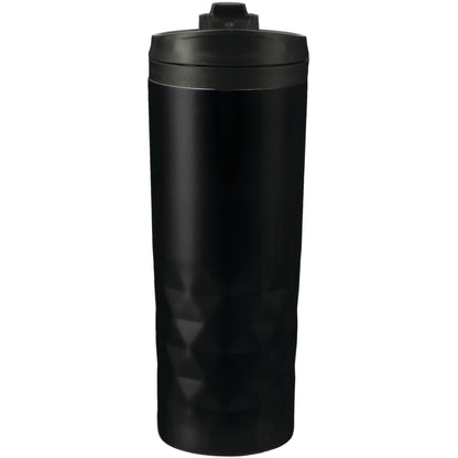 Front View of Black Kappa 16oz Tumbler plain