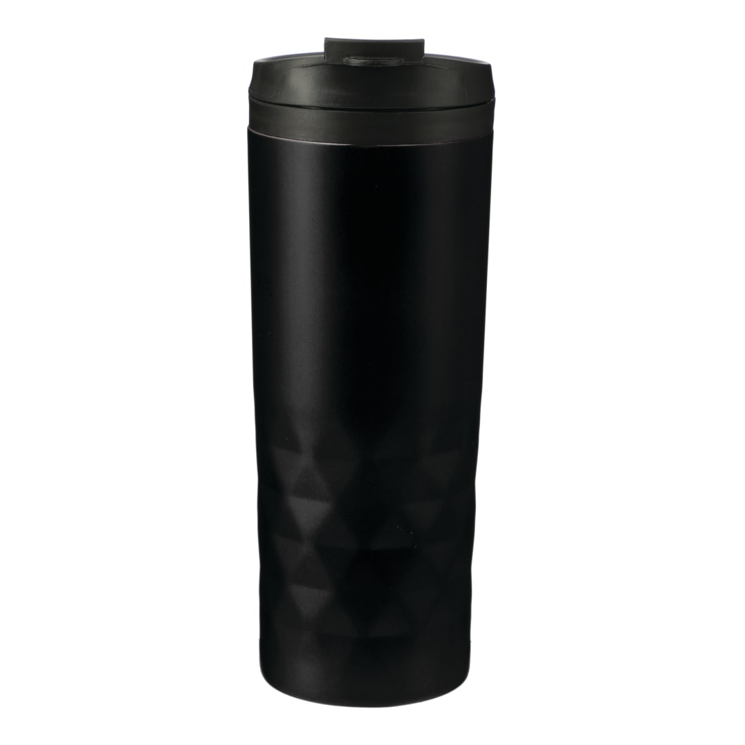 Front View of Black Kappa 16oz Tumbler plain