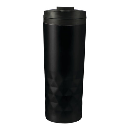 Front View of Black Kappa 16oz Tumbler plain