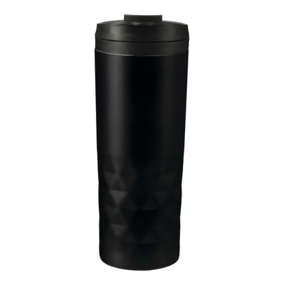 Front View of Black Kappa 16oz Tumbler plain