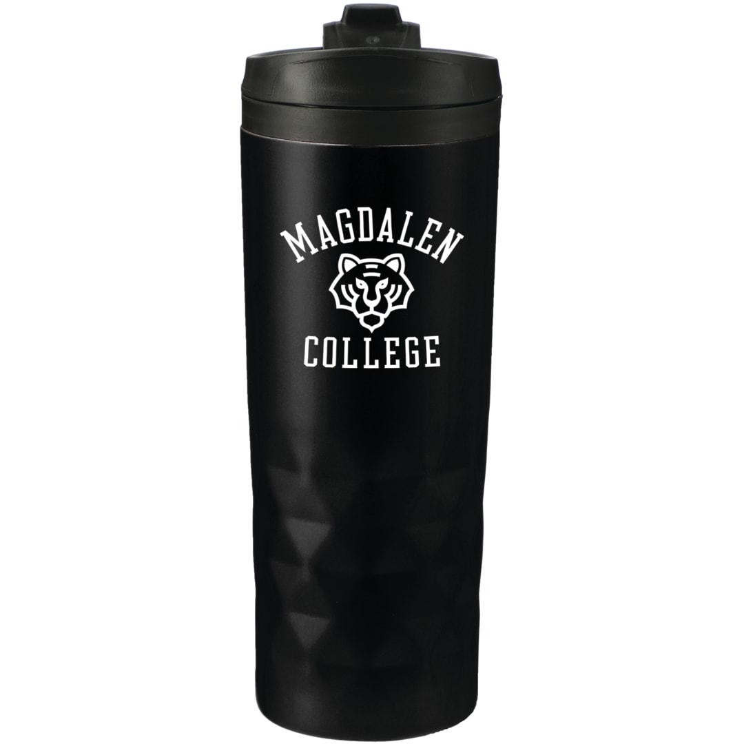 Front View of Black Kappa 16oz Tumbler