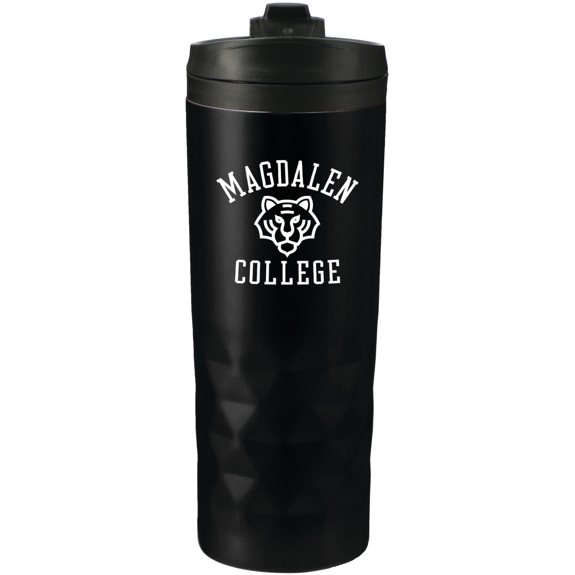 Front View of Black Kappa 16oz Tumbler
