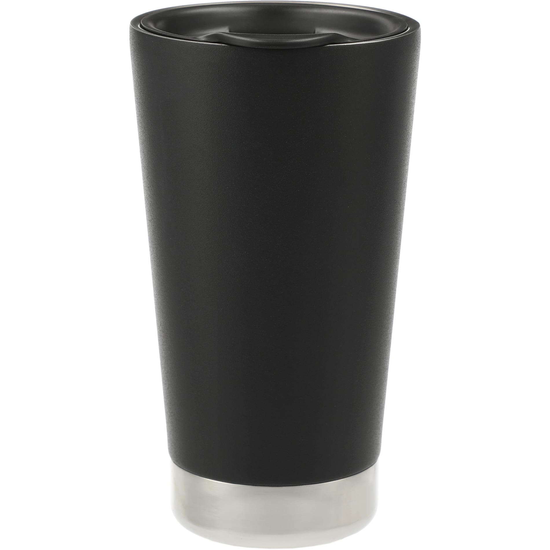 Front View of Black Klean Kanteen Eco Insulated Tumbler 16oz plain