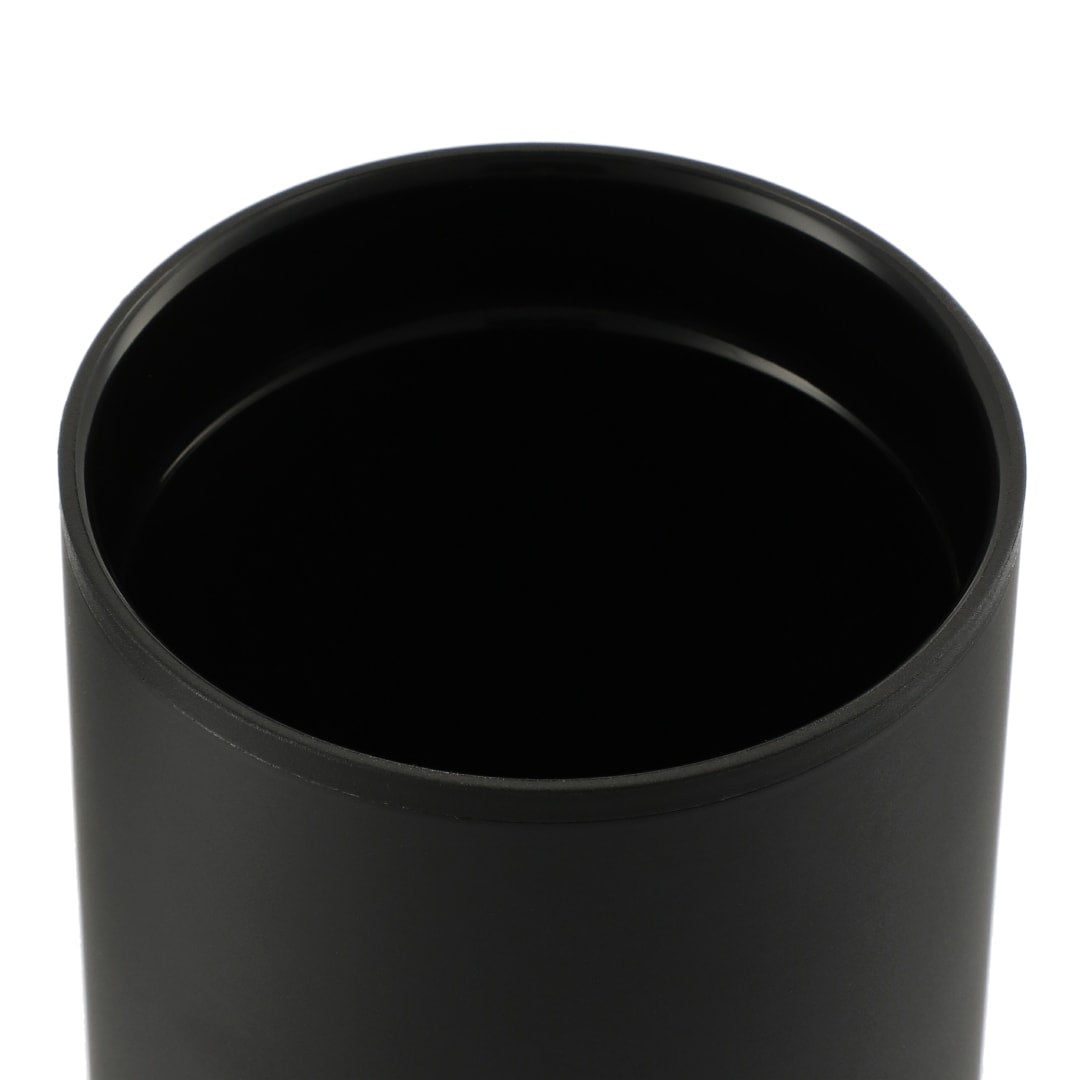 Front View of Black Lagom 16oz Tumbler w/ SS Straw