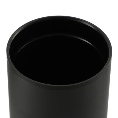 Front View of Black Lagom 16oz Tumbler w/ SS Straw