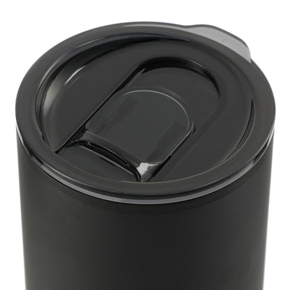 Front View of Black Lagom 16oz Tumbler w/ SS Straw