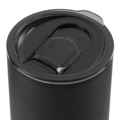 Front View of Black Lagom 16oz Tumbler w/ SS Straw