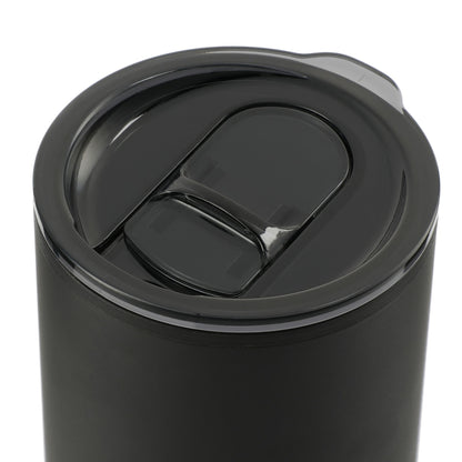Front View of Black Lagom 16oz Tumbler w/ SS Straw