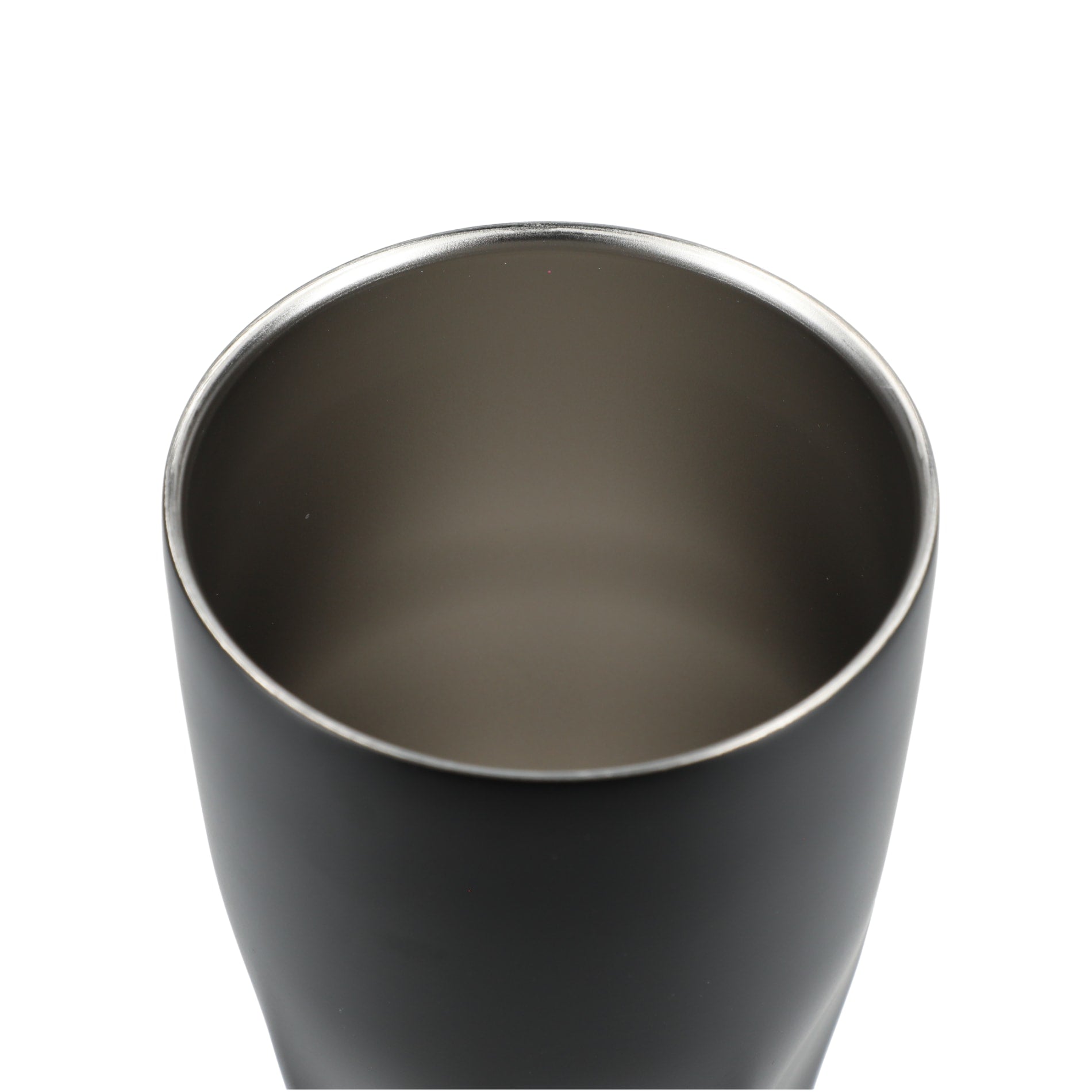 Front View of Black Mega Victor Recycled Vacuum Insulated Tumbler 30oz plain