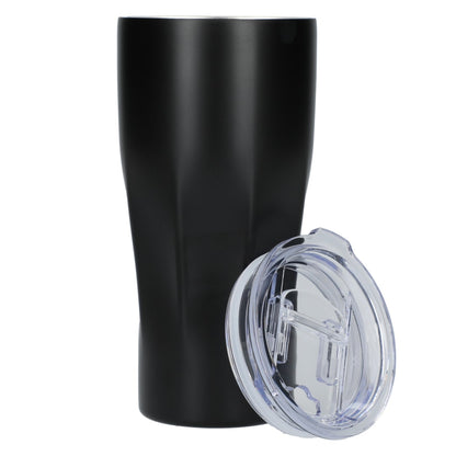 Front View of Black Mega Victor Recycled Vacuum Insulated Tumbler 30oz plain