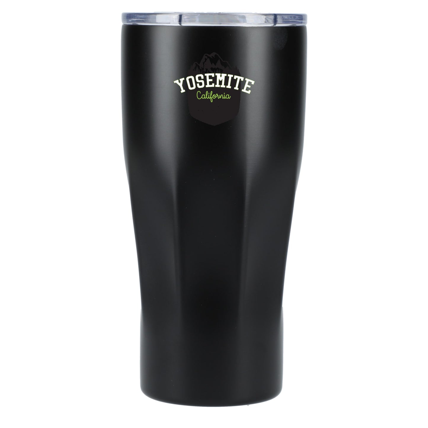 Front View of Black Mega Victor Recycled Vacuum Insulated Tumbler 30oz