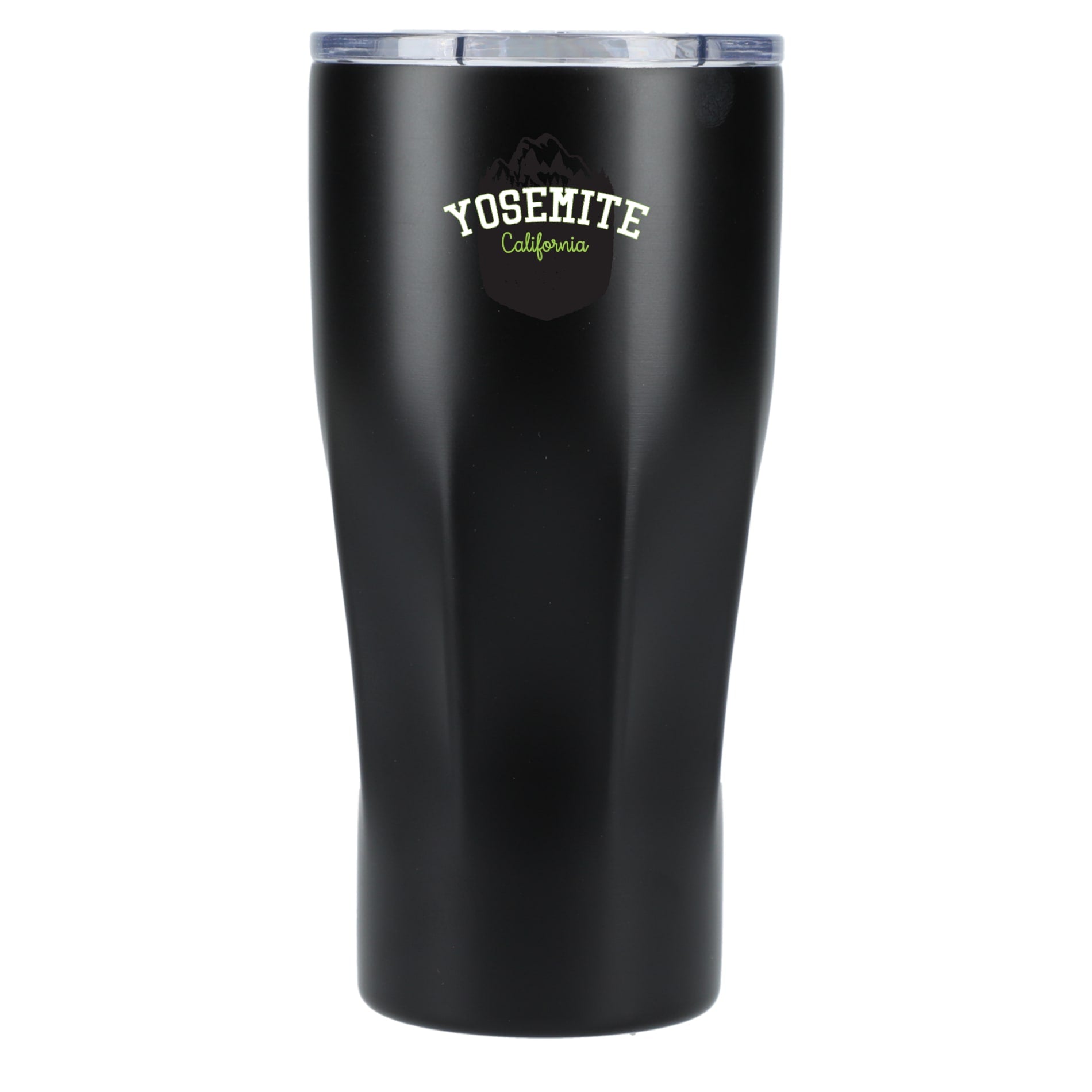 Front View of Black Mega Victor Recycled Vacuum Insulated Tumbler 30oz