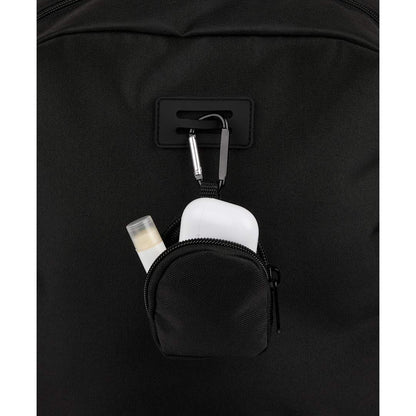 Front View of Black Mini Backpack Bag Charm