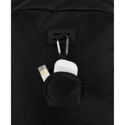 Front View of Black Mini Backpack Bag Charm