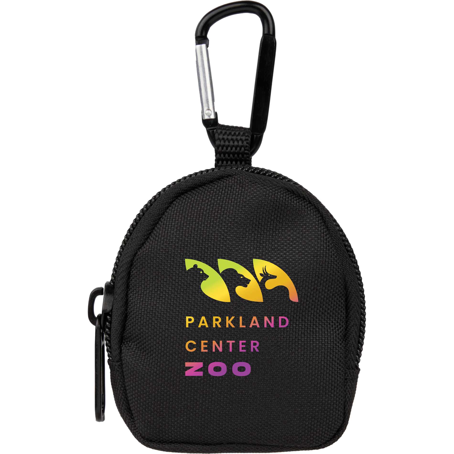 Front View of Black Mini Backpack Bag Charm