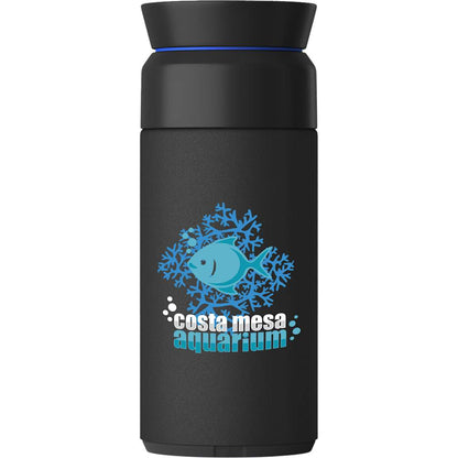 Front View of Black Ocean Bottle Coffee Flask 350ml