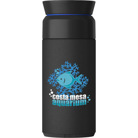 Front View of Black Ocean Bottle Coffee Flask 350ml