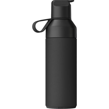 Front View of Black Ocean Bottle Go Sports Bottle  500ml plain