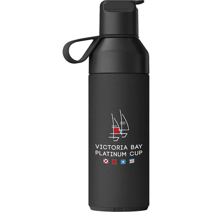 Front View of Black Ocean Bottle Go Sports Bottle  500ml