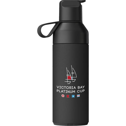 Front View of Black Ocean Bottle Go Sports Bottle  500ml