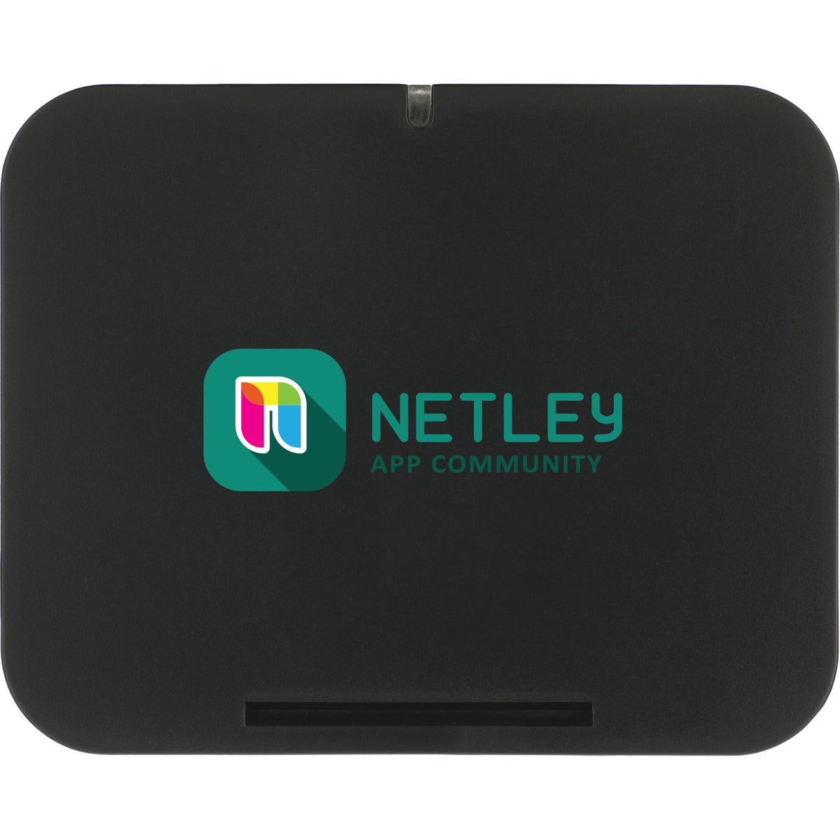 Front View of Black Optic Wireless Charging Phone Stand