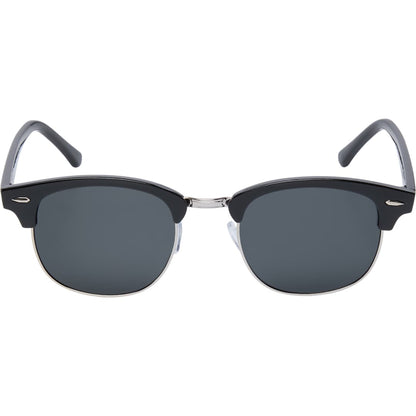 Front View of Black Palmer Recycled Club Master Sunglassess plain