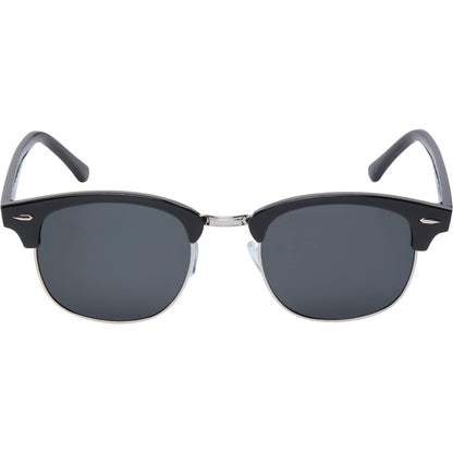 Front View of Black Palmer Recycled Club Master Sunglassess plain