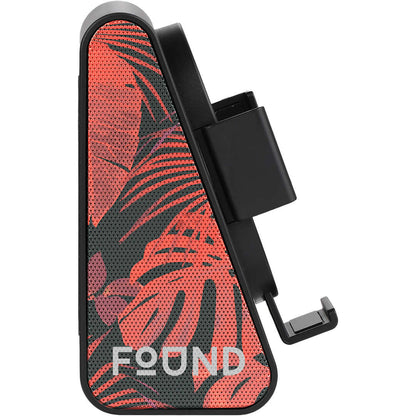 Front View of Black Phone Grip Outdoor Magnetic Bluetooth Speaker