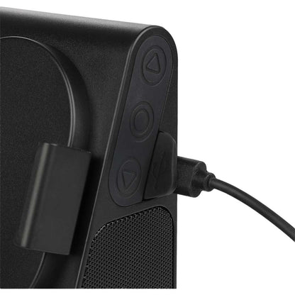 Front View of Black Phone Grip Outdoor Magnetic Bluetooth Speaker
