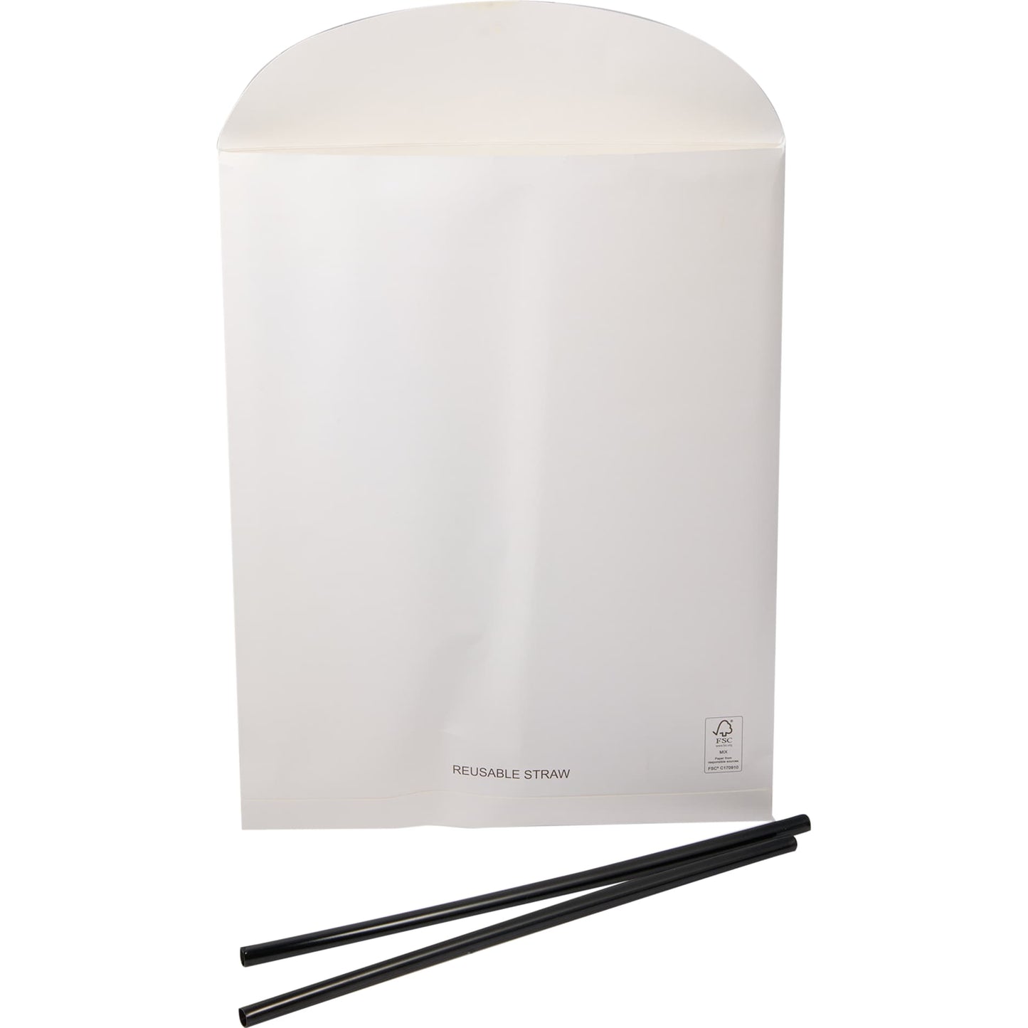 Front View of Black Pinnacle Recycled Travel Tumbler with Straw 40oz