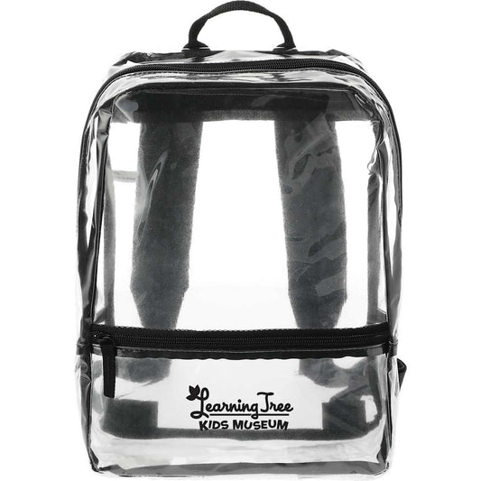 Front View of Black Rally Slim Backpack