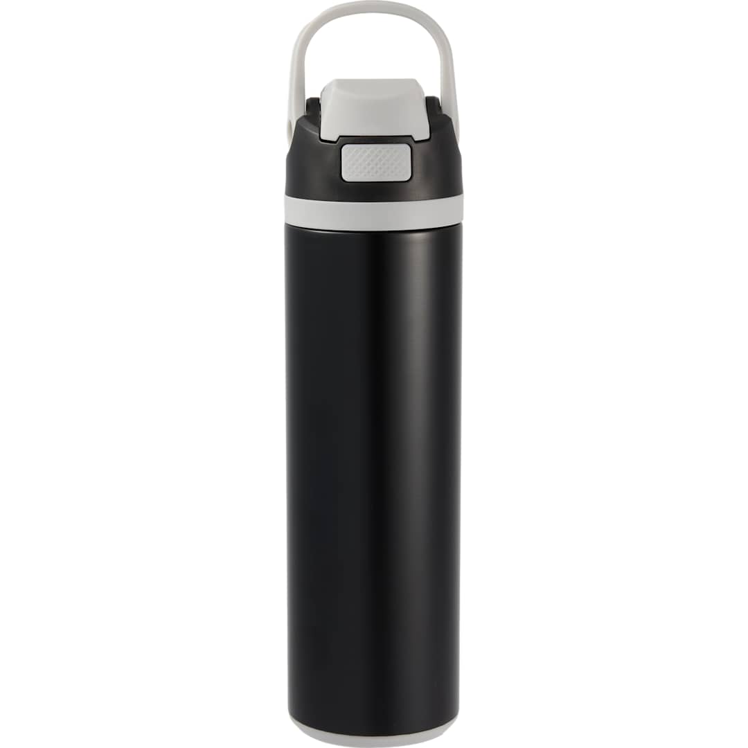 Front View of Black Reef 24oz Vacuum Recycled Stainless-steel Bottle plain