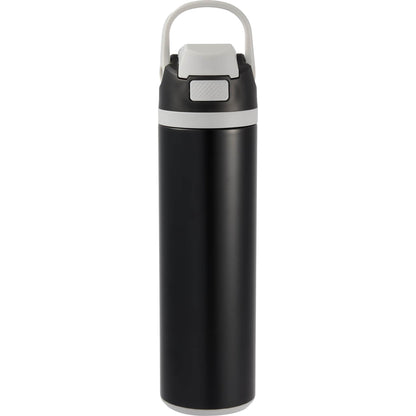 Front View of Black Reef 24oz Vacuum Recycled Stainless-steel Bottle plain