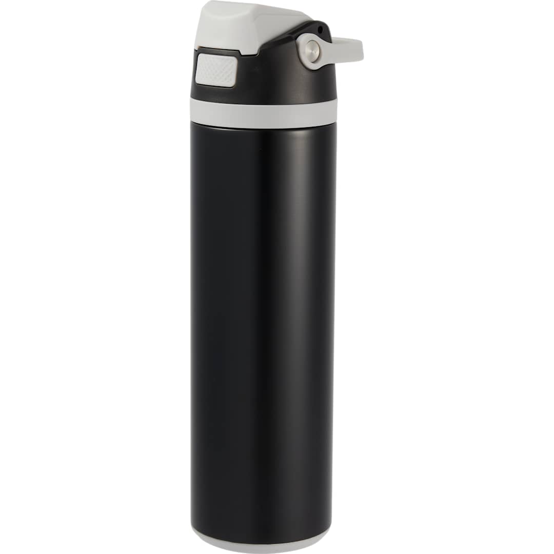 Front View of Black Reef 24oz Vacuum Recycled Stainless-steel Bottle plain