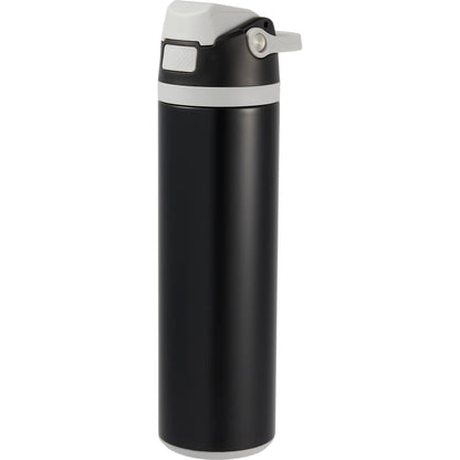 Front View of Black Reef 24oz Vacuum Recycled Stainless-steel Bottle plain