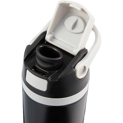 Front View of Black Reef 24oz Vacuum Recycled Stainless-steel Bottle