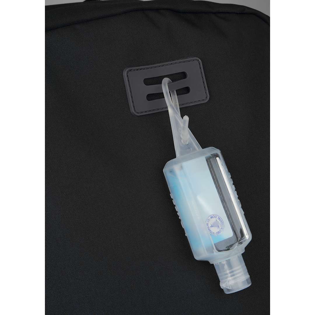 Front View of Black Ripple Recycled 15" Computer  Backpack