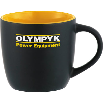 Front View of Black Riviera Electric 11oz Ceramic Mug