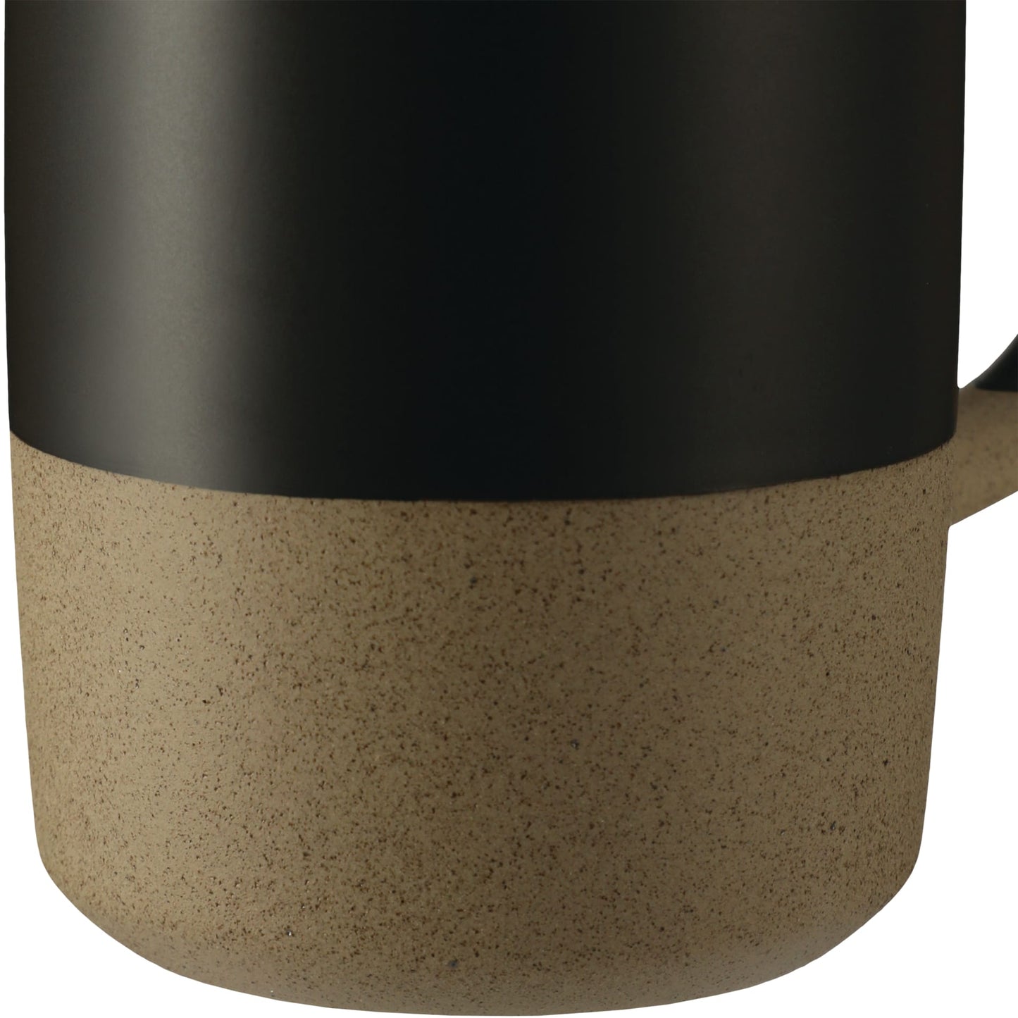 Front View of Black RockHill Ceramic Mug 17oz plain