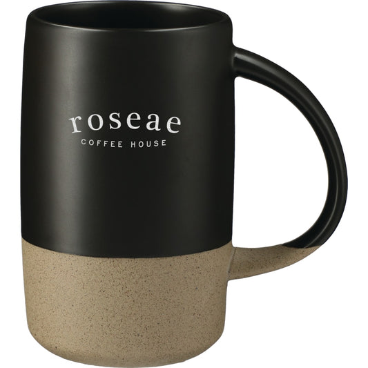 Front View of Black RockHill Ceramic Mug 17oz