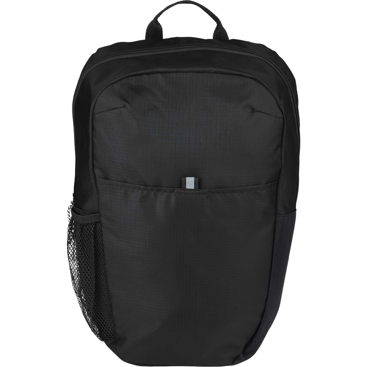 Front View of Black Rocky Recycled 15" Computer Backpack plain