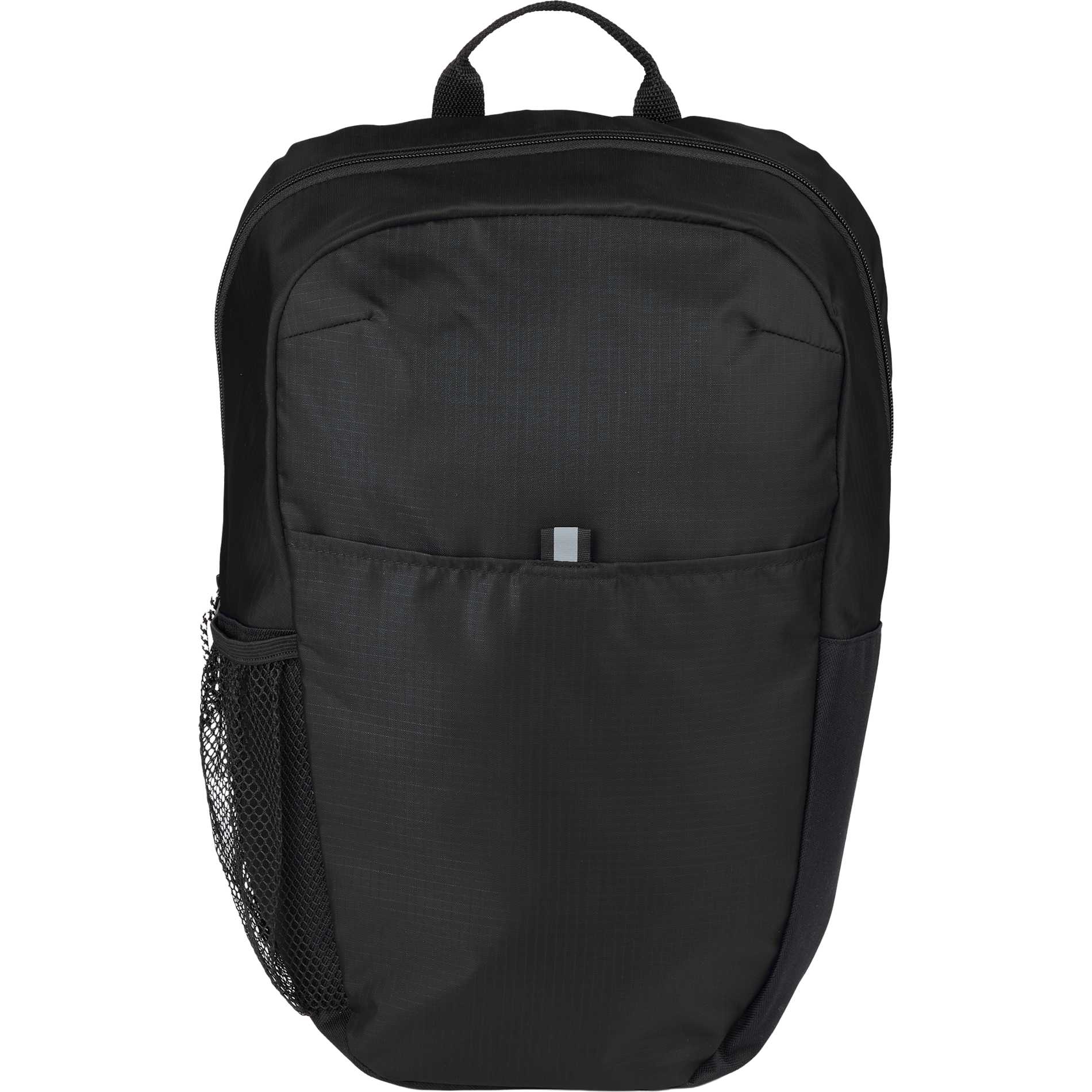 Front View of Black Rocky Recycled 15" Computer Backpack plain