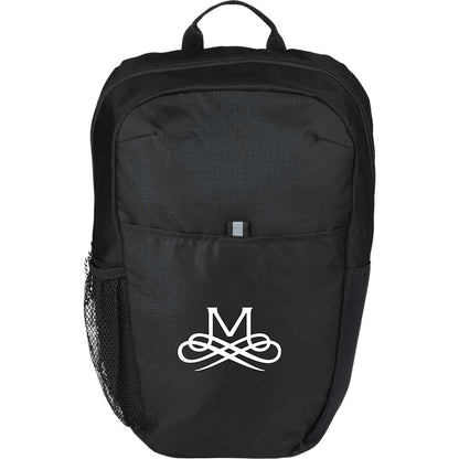 Front View of Black Rocky Recycled 15" Computer Backpack